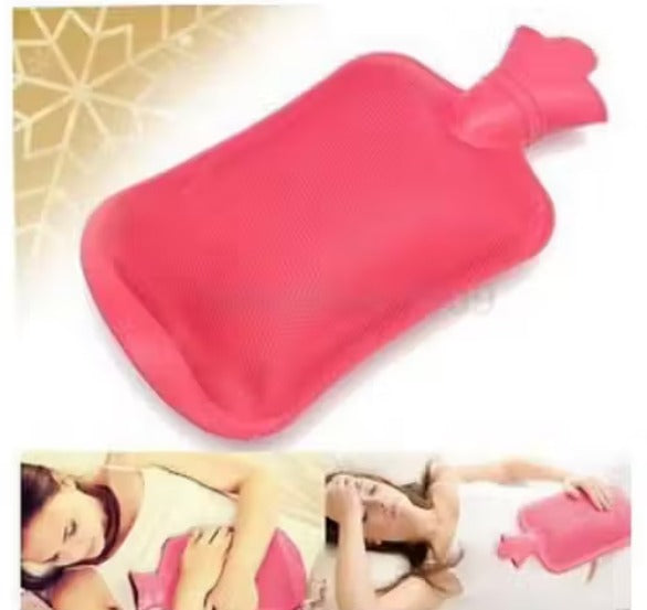 Rubber Hot Water Bag (2L, Random Color)
